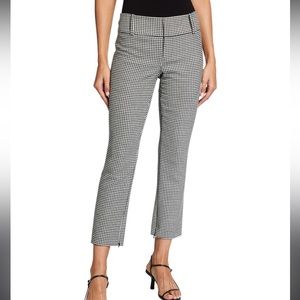 Alice + Olivia Stacey Slim Pants Houndstooth